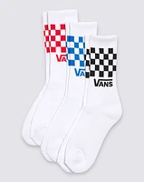Kids Check Crew Socks 3-Pack