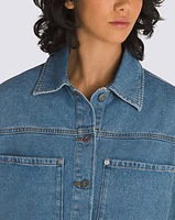 Raynes Denim Crop Trucker Jacket