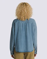 Antica Boxy Denim Long Sleeve Shirt
