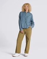 Antica Boxy Denim Long Sleeve Shirt