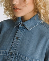 Antica Boxy Denim Long Sleeve Shirt