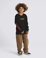 Kids Flame Thrower Long Sleeve T-Shirt