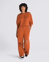 Distressed Fleece Sweatpants