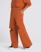 Distressed Fleece Sweatpants