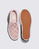 Classic Slip-On Checkerboard Satin Shoe