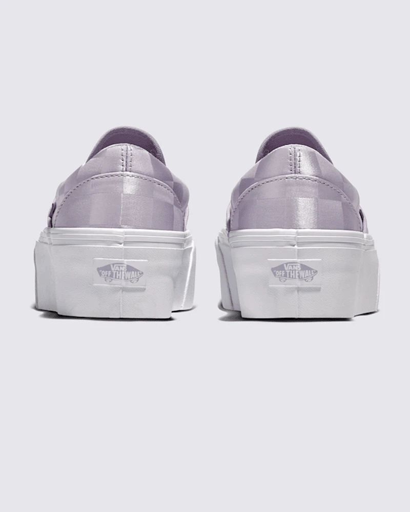 Classic Slip-On Stackform Checkerboard Shoe
