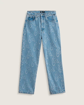 Check-5 Blaze Loose Denim Pants