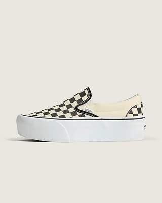 Classic Slip-On Stackform Checkerboard Shoe