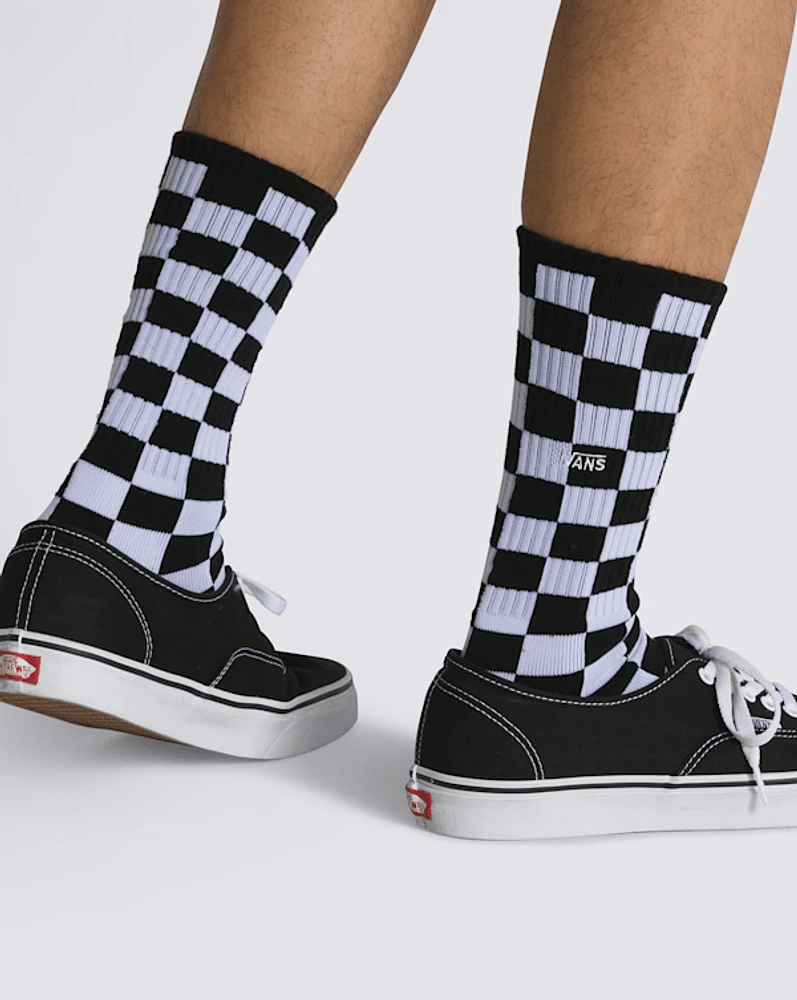 Checkerboard Crew Socks