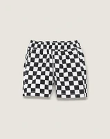 Little Kids Range Elastic Checkerboard Shorts