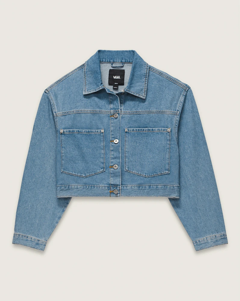 Raynes Denim Crop Trucker Jacket