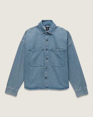 Antica Boxy Denim Long Sleeve Shirt