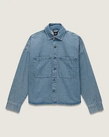 Antica Boxy Denim Long Sleeve Shirt