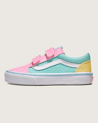 Little Kids Old Skool V Glitter Shoe