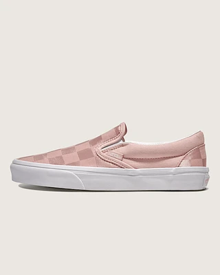 Classic Slip-On Checkerboard Satin Shoe