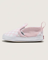 Infant Slip-On V Crib Checkerboard Shoe