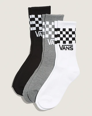 Kids Checkerboard Crew Socks 3-Pack