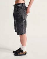 Drill Chore Loose Denim 22'' Shorts