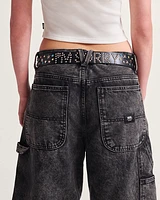 Drill Chore Loose Denim 22'' Shorts