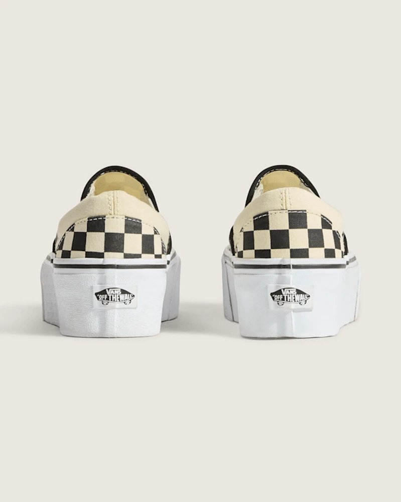 Classic Slip-On Checkerboard Stackform Shoe