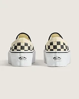 Classic Slip-On Stackform Checkerboard Shoe