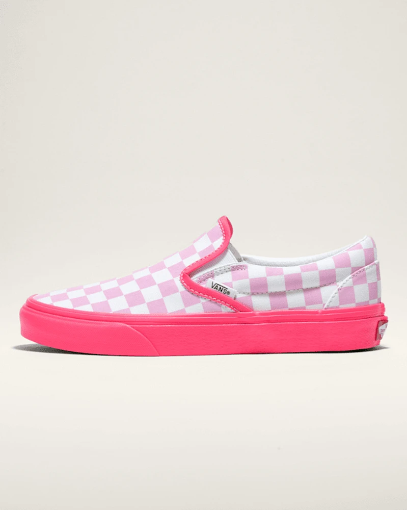 Customs Classic Slip-On Checkerboard Wide Shoe