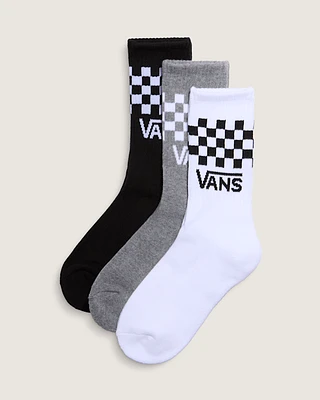 Classic Checkerboard Crew Socks 3-Pack