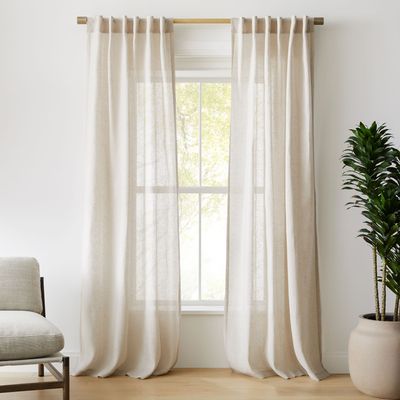 Sheer European Flax Linen Curtain