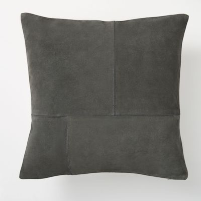 Pieced Suede Pillow Cover | West Elm