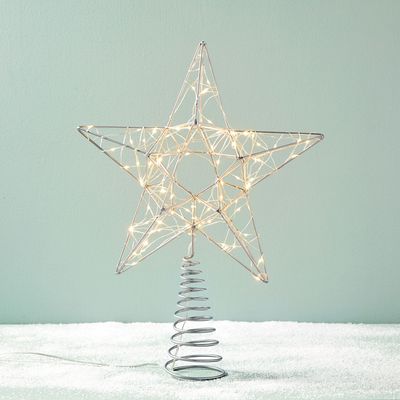 LED Shining Star Tree Topper | West Elm