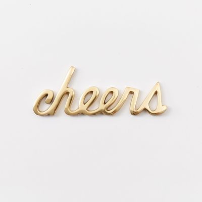 Brass Word Object - Cheers | West Elm