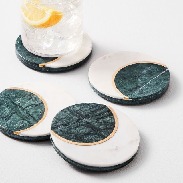 Wood & Resin Coasters (Set of 4)