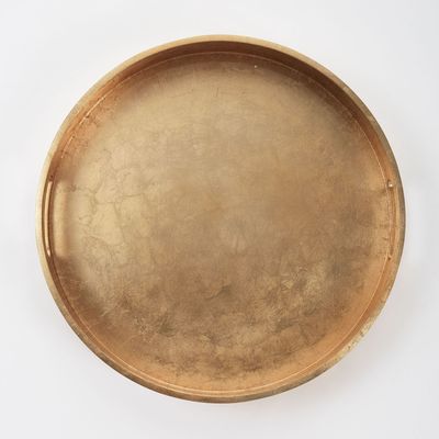 Lacquer Wood Round Tray (18") | West Elm