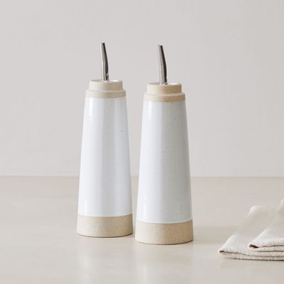 Kaloh Stoneware Oil & Vinegar Dispensers (Set of 2)