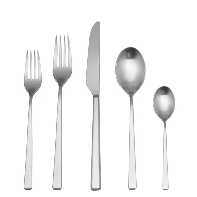 Kanto Stainless Steel Flatware Sets - Black Satin