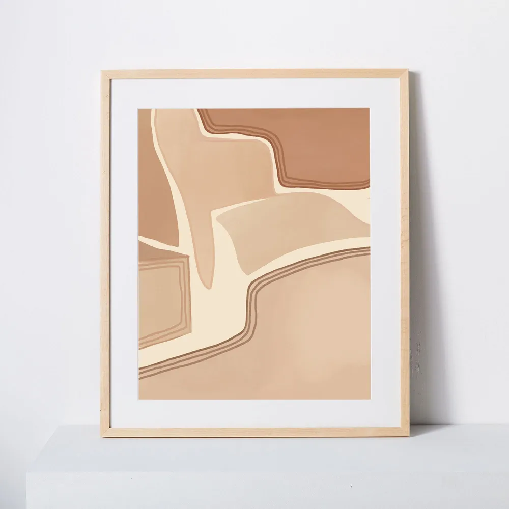Élan Byrd Framed Print - Desert Path | West Elm