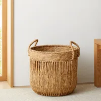 Vertical Lines Seagrass Baskets | West Elm