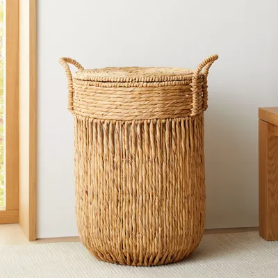 Vertical Lines Seagrass Baskets | West Elm
