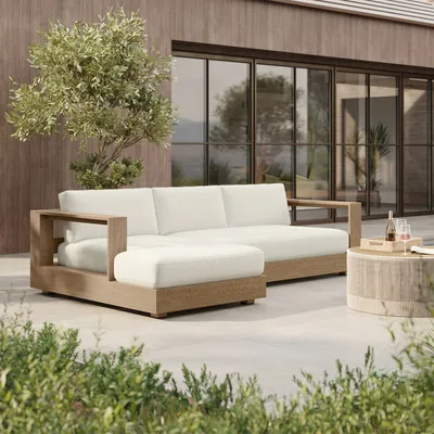 Telluride Outdoor 2-Piece Chaise Sectional (115") | West Elm