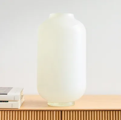 Mari Glass Vases - Milk | West Elm