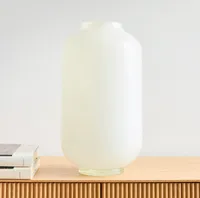 Mari Glass Vases - Milk | West Elm