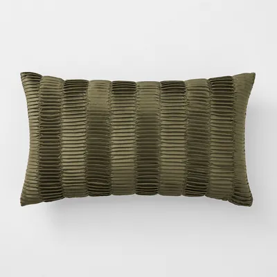 Vertical Pleated TENCEL™ Pillow Cover | West Elm