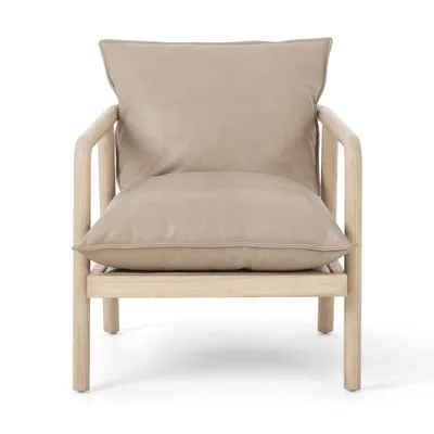Open Box: Low Profile Leather Chair | West Elm