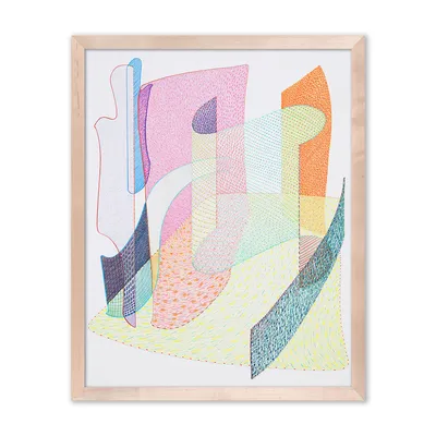"Harmonic Abstractions" Framed Wall Art by Alicia Sterling Beach | West Elm