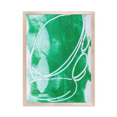 "Green II" Framed Wall Art by Brian Rush | West Elm
