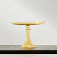 Estelle Colored Glass Cake Stand & Dome | West Elm