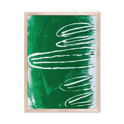 "Green I" Framed Wall Art by Brian Rush | West Elm