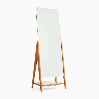 Wood Free Standing Floor Mirror - 23"W x 65.4"H | West Elm