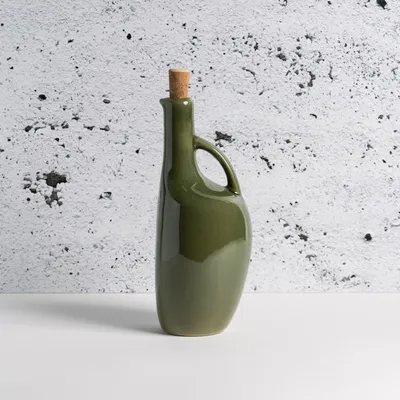 Gharyan Enameled Stoneware Olive Oil Bottle | West Elm