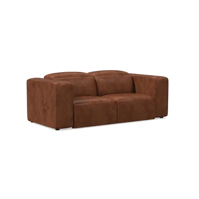 Leo Motion Reclining Leather Sofa (91"–123") | West Elm